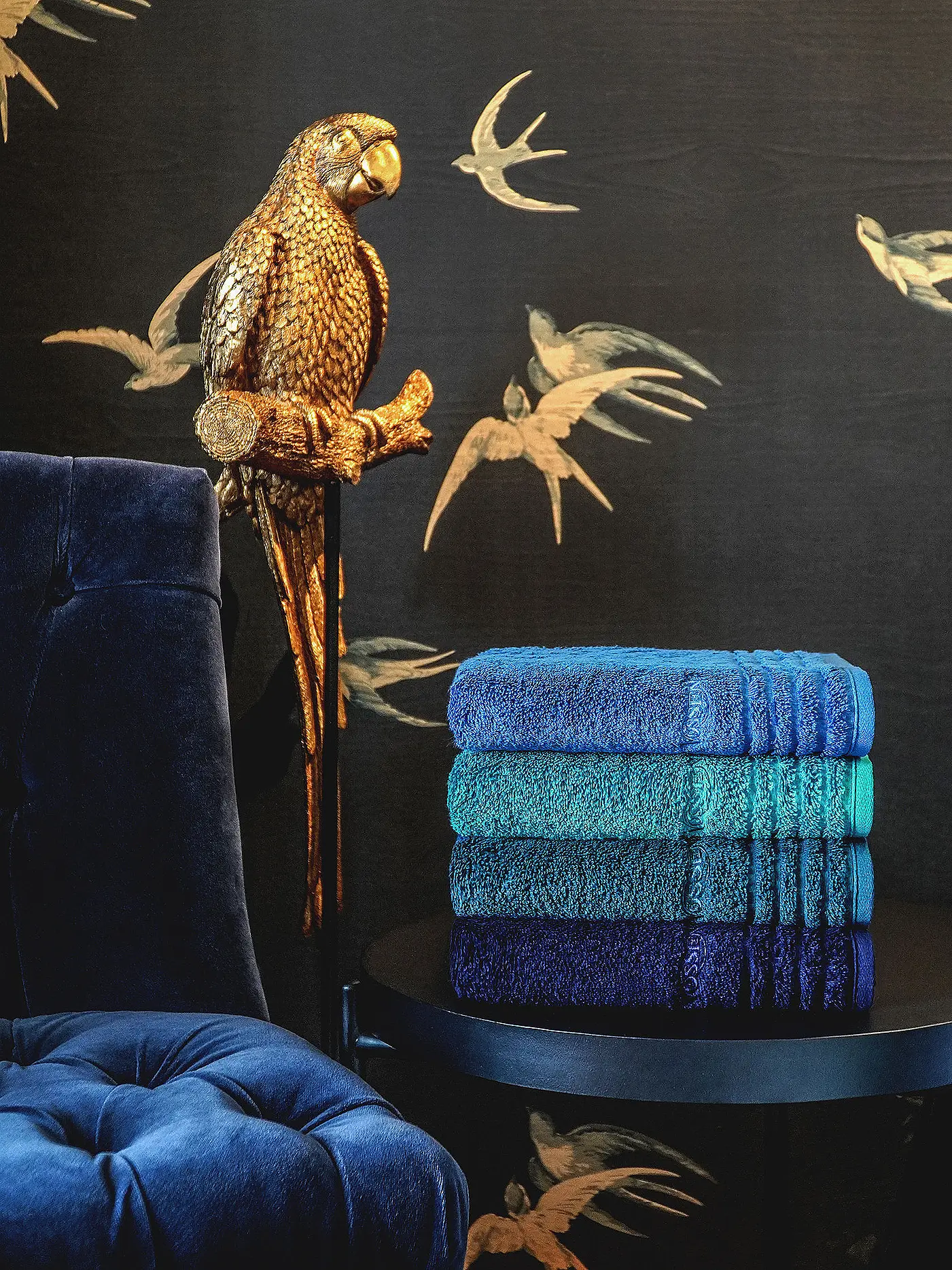 VOSSEN | Handtuch VIENNA STYLE SUPERSOFT 60x110cm Tibet | dunkelblau
